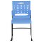 Emma and Oliver Home Office Plastic Accent Sled Base Stack Chair - Air-Vent Back